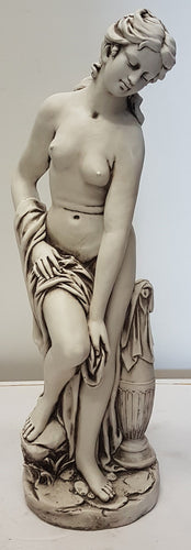 Bathing Lady With Right Urn Fiber Glass