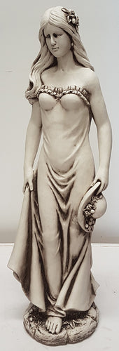 Tall Lady With Hat Fiber Glass