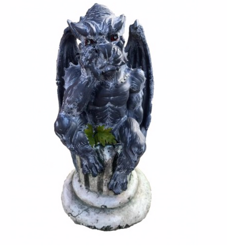 56cm Gargoyles On Pillar Fiberglass