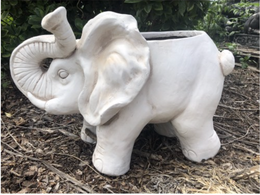 57cm Walking Elephant Planter Fiberglass