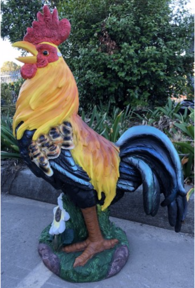 101cm Jumbo Rooster Fiberglass