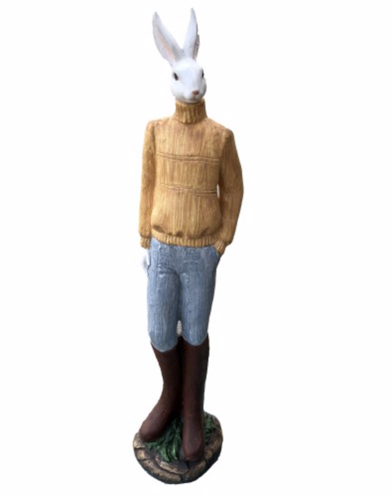 83cm White Rabbit Fiberglass