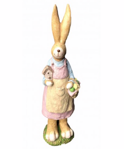 82cm Girl Rabbit Fiberglass