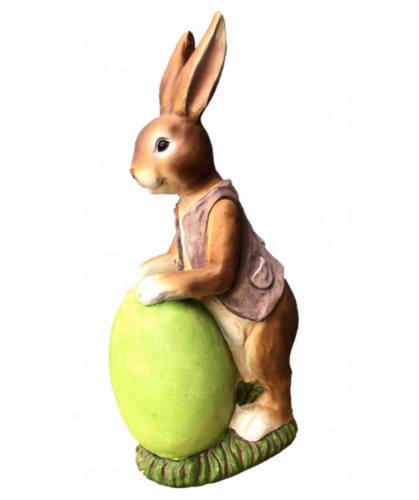 56cm Rabbit with Easter Egg Fiberglass