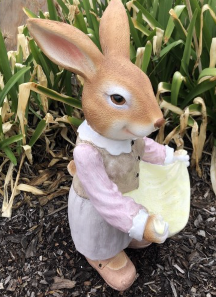 55cm Rabbit with Apron Fiberglass