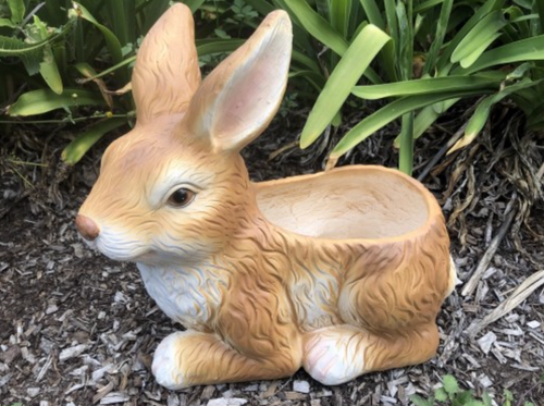 39cm Rabbit Planter Fiberglass