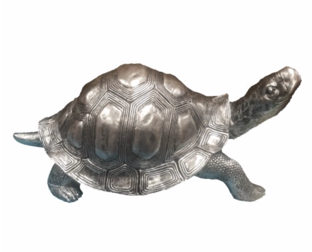 44cm Silver Turtle Fiberglass