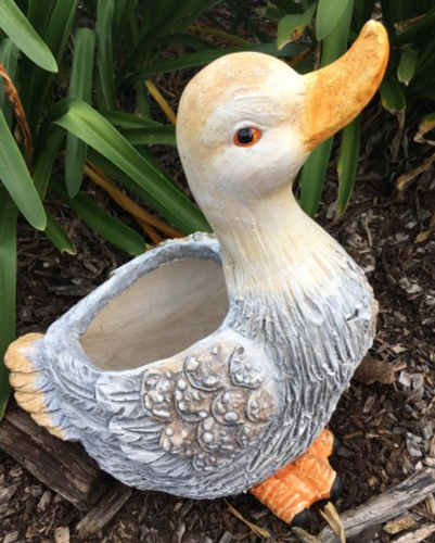 35cm Garden Duck Planter Fiberglass