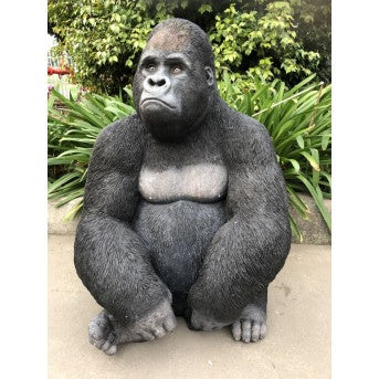 Sitting Gorilla Statue (89cm)