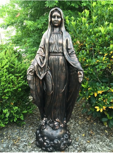 155cm Mary Opening Hands Dark Fiberglass