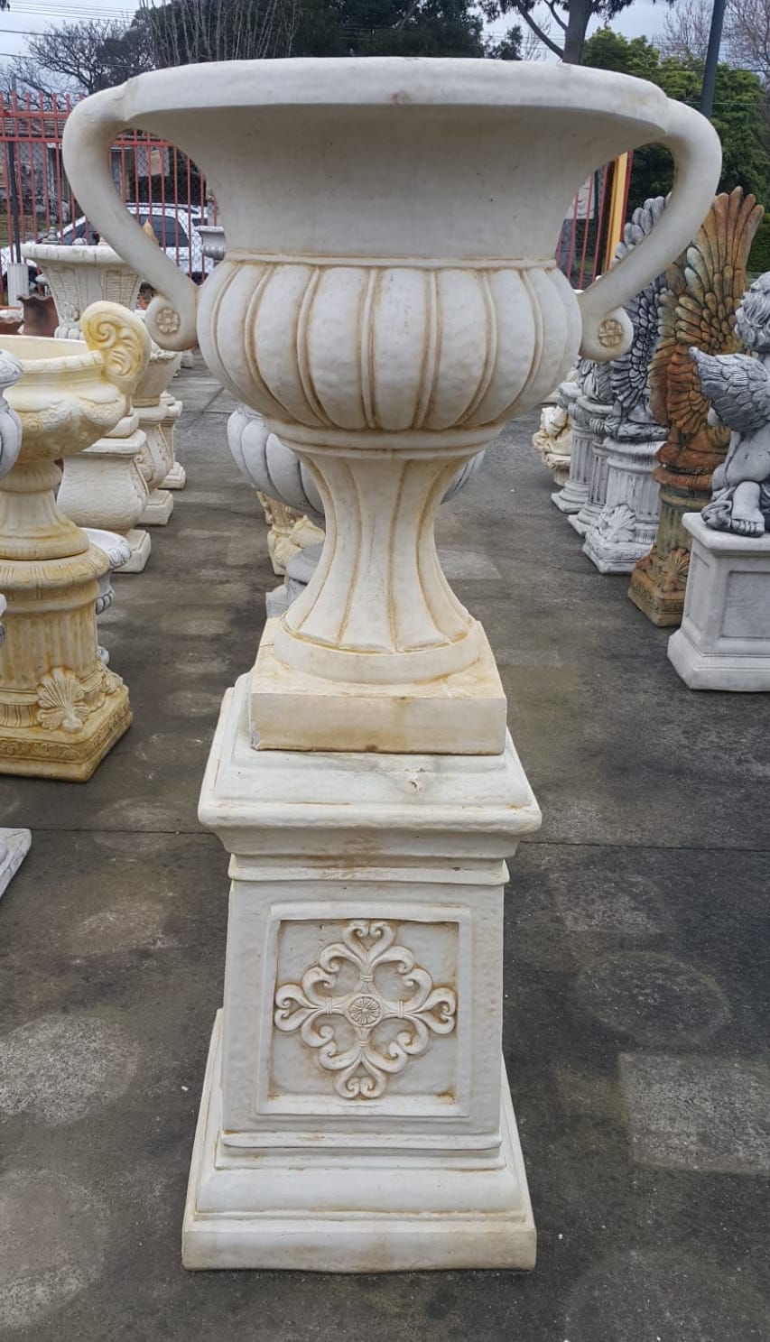 Tall Handled Urn / Floral Pedestal