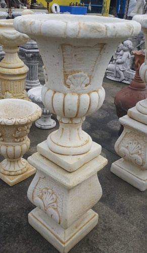 Med Fluted Urn / Medium Floral Pedestal