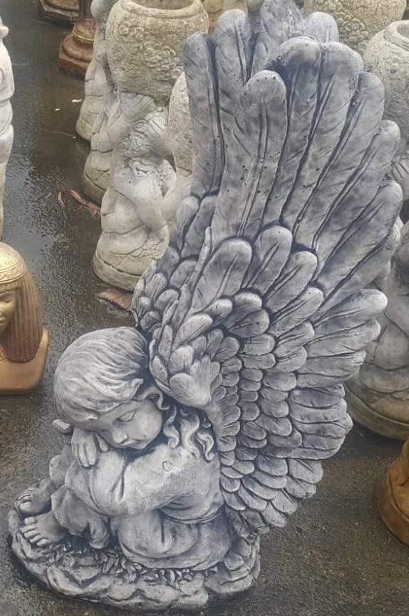 Girl Cherub Tall Wings