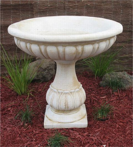 Large Dish BirdBath Concrete