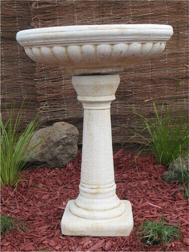 Deep Dish BirdBath Concrete