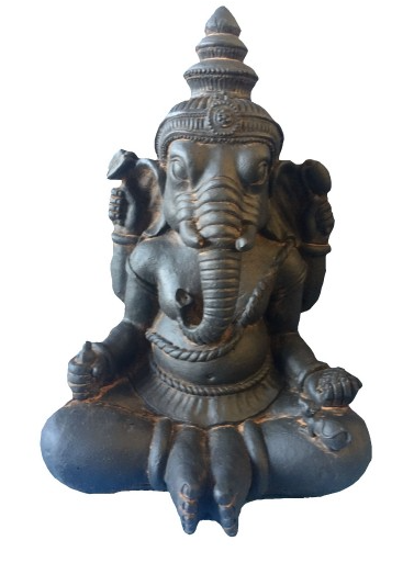 Small Sitting Ganesh Fiberglass