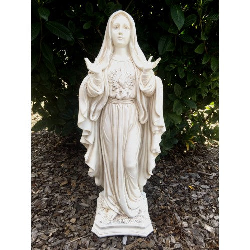78cm Mary with Hands open Fiberglass