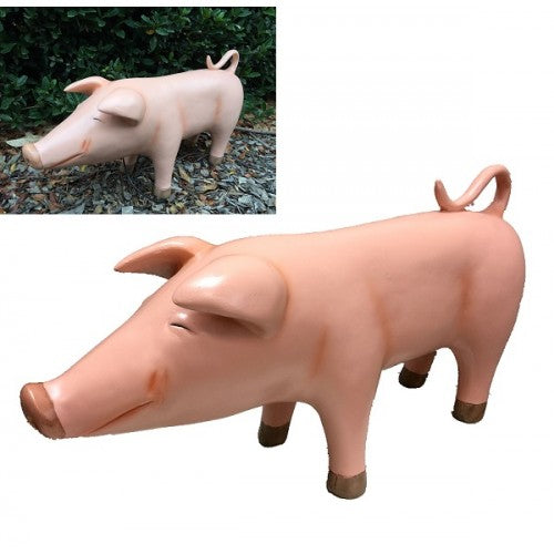 65cm Pink Pig Statue Fiberglass