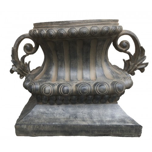 67cm Dark French Urn Fiberglass