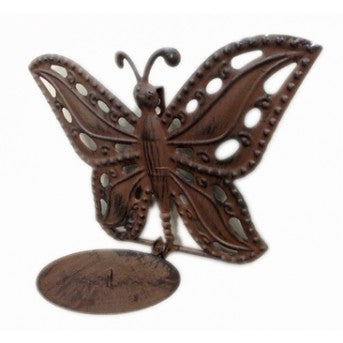 Hanging butterfly with candle holding