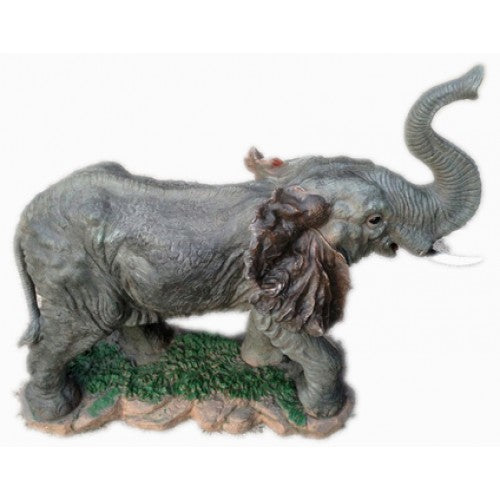 100cm Elephant Walking Sculpture Fiberglass