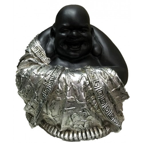 Lucky Buddha Silver Fiberglass