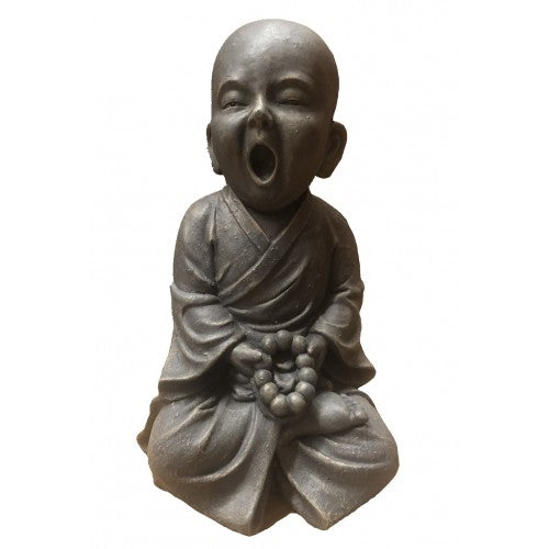 41cm Sleeping Monk Sitting Fiberglass