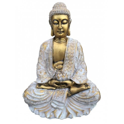 57cm Buddha Gold Fiberglass