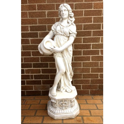107cm Lady with Pot in Pillar