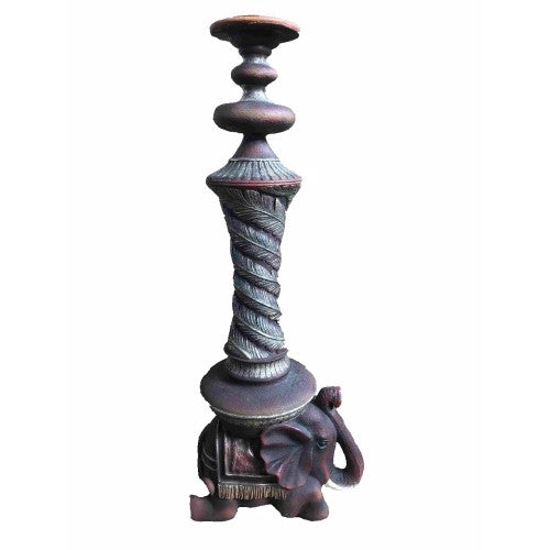 87cm Candle Holder on Elephant Fiberglass