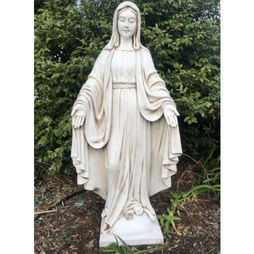 134cm White Mary Statue Fiberglass