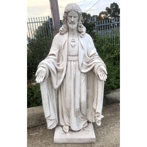 125cm White Jesus Statue Fiberglass