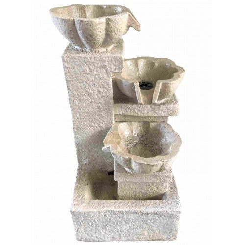 White Table Fountain Fiberglass