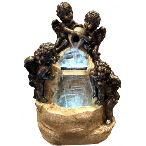 98cm Four Cherub Fountain Fiberglass