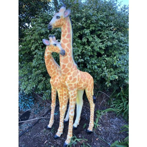 159cm Large Couple Giraffe Fiberglass