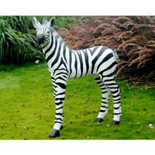 115cm Large Zebra Standing Fiberglass