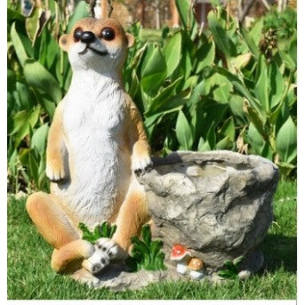Meerkat with Planter (44cm)