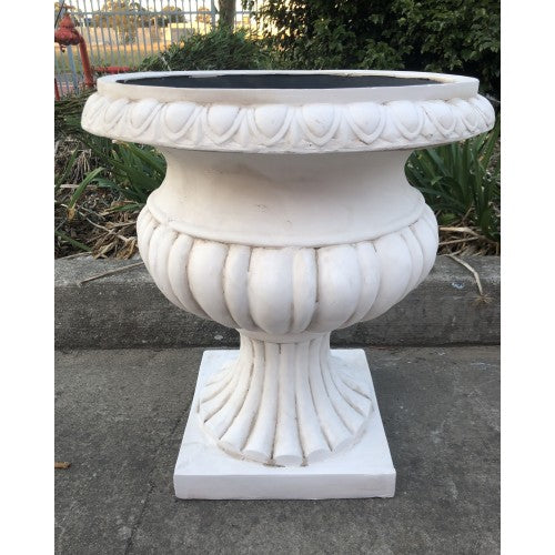 63cm White Urn / Planter Fiberglass