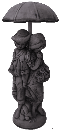 Small Lovers Under Umbrella