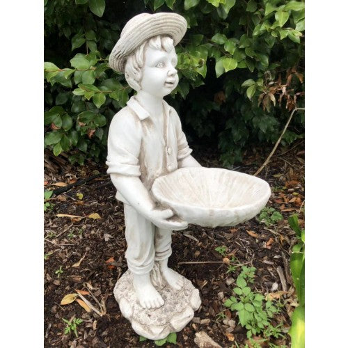 61cm Boy holding Bowl Statue